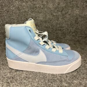 Nike Blazer 77 SE D Shoes Psychic Blue/Sail/Beach HF0954-400 Kids size 11C